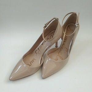 Sam Edelman Tia Nude Ankle Straps Heels